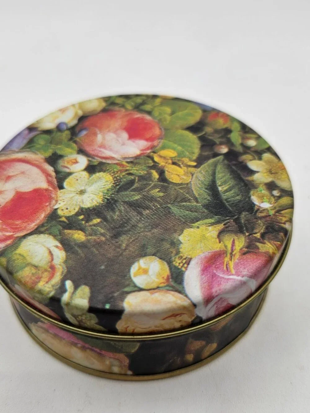Set of 6 Drink Coasters and holder in Bright Floral